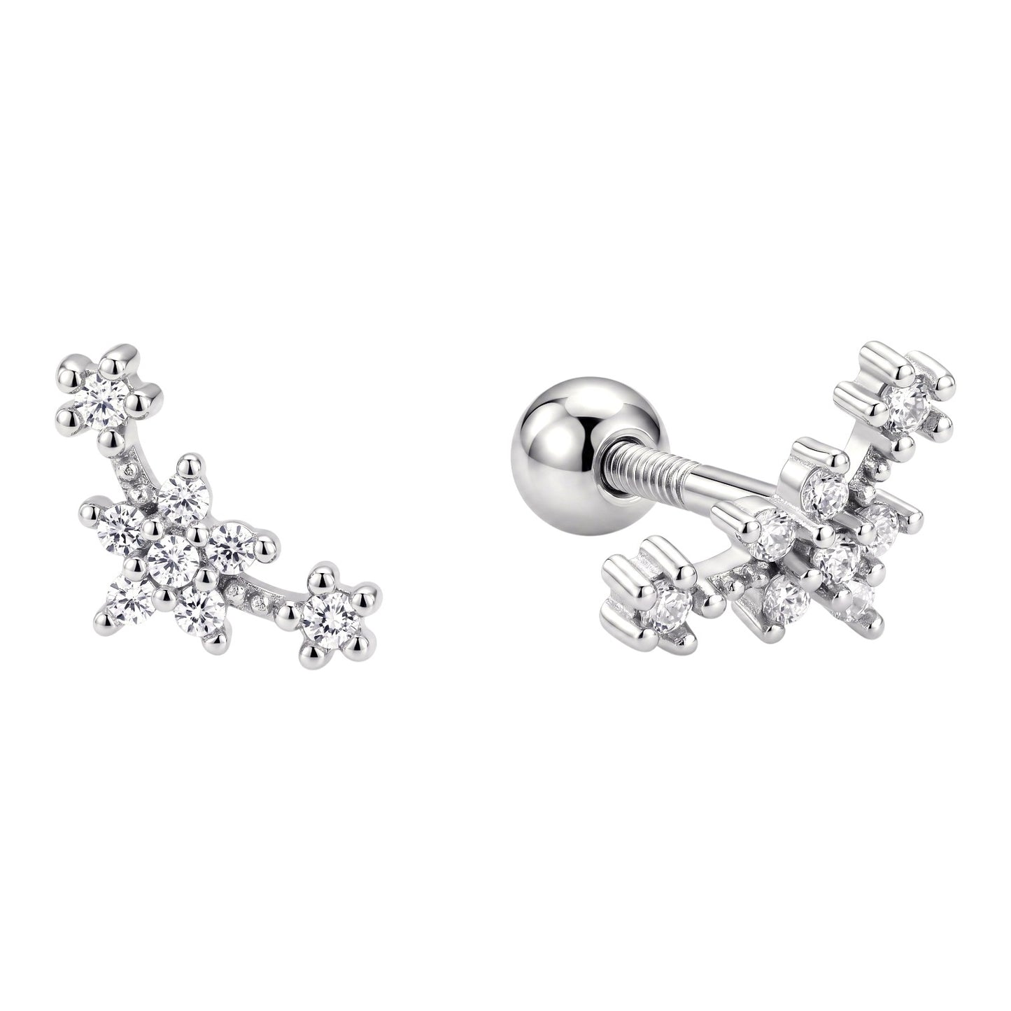 Piercing Estelar Plata de Ley 925