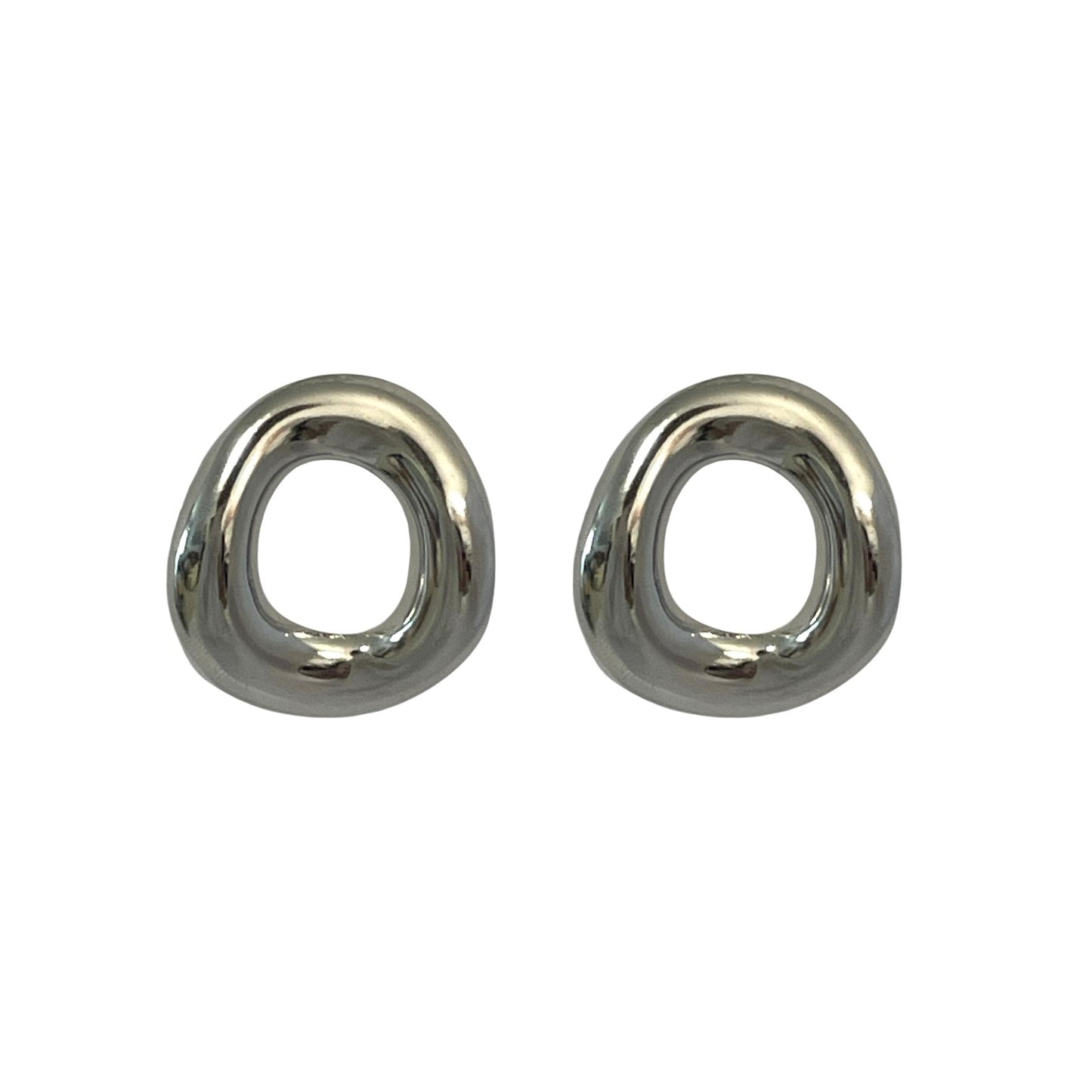 Pendientes Abstractos Plateados