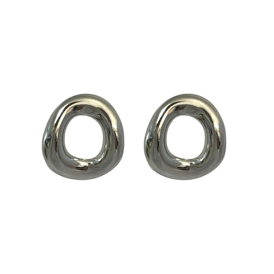 Pendientes Abstractos Plateados